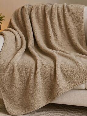 Tan Cozy Blanket for Bedding